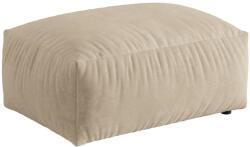 MICADONI Világos bézs bársony lábtartó Martina 95 x 65 cm (MIC_POUF_120_F1_MARTINA1)