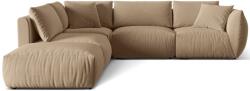 MICADONI Chris bársony sarokülőgarnitúra 295 cm, balos (MIC_LCO_184_F1_CHRIS2)