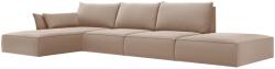 MICADONI Bársony sarokgarnitúra Kaelle 364 cm, balos (MIC_LCO_51_F1_KAELLE7)