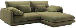 MICADONI Torino 220 cm-es zöld bársony sarokkanapé, jobb oldali (MIC_RC_S_184_F1_TORINO6)