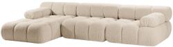 MICADONI Bouclé Bellis sarokkanapé 282 cm, balos (MIC_SET5L_213_F1_BELLIS1)