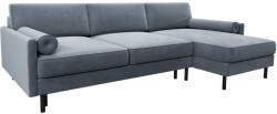 Micadoni Scott bársony kihúzható kanapé 212 cm, jobb oldali (MIC_RCF_51_F1_SCOTT2)