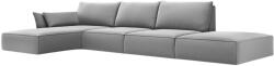 MICADONI Bársony sarokgarnitúra Kaelle 364 cm, balos (MIC_LCO_51_F1_KAELLE5)