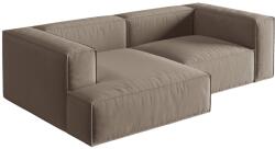 MICADONI Nuria bársony sarokgarnitúra 252 cm, balos (MIC_LC_88_F1_NURIA3)