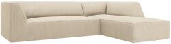 MICADONI Bézs kordbársony sarokkanapé MICADONI Ruby II. 273 cm, jobb (MIC_RC_M_100_F1_RUBY1)