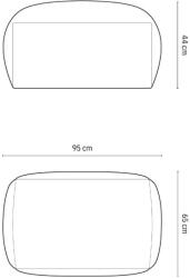 MICADONI Martina zöld bársony lábtartó 95 x 65 cm (MIC_POUF_120_F1_MARTINA3)