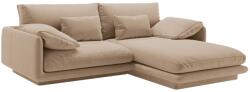 MICADONI Torino 220 cm-es bársony sarokkanapé, jobb oldali (MIC_RC_S_184_F1_TORINO2)