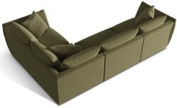 MICADONI Chris bársony sarokgarnitúra 295 cm, jobb oldali (MIC_RC_184_F1_CHRIS5)