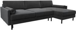 Micadoni Scott bársony kihúzható kanapé 212 cm, jobb oldali (MIC_RCF_51_F1_SCOTT6)