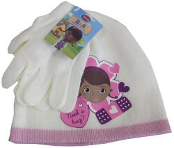Dr. Plüssi Hug gyerek sapka és kesztyű szett - Vajszínű - 52 cm