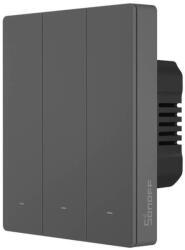 SONOFF SwitchMan M5-3C-80, 3 gombos, sorolható, antracit