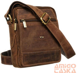 Peterson Férfi Bőr Oldaltáska Ptn 251-Nsh-4888 Tan - Világos Barna (PTN 251-NSH-4888 T)