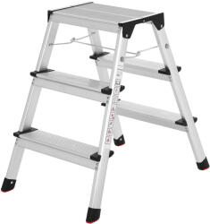 Brius Scara dubla din aluminiu, multifunctionala, sarcina 150kg, cu 3 trepte, 59x44x62cm (EZ-GLT23K) Raft