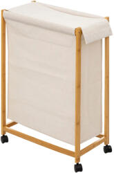 Brius Cos rufe 5Five Bambou pe roti, cadru bambus, 52 litri, 55x28x80 cm, bej (JJ-200104)