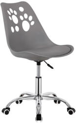 Sersimo Scaun birou ergonomic, cu sezut din spuma, reglabil pe inaltime, maxim 120 kg, 90x49x48 cm, gri (HF-0041)