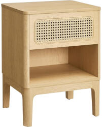 Brius Noptiera sertar aspect ratan raft stil boho pal mdf, 45x40x60 cm, design natural, natur (EZ-LET616T57)