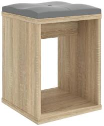 Brius Taburet masuta toaleta sezut confortabil pal laminat mat, 30x30x42 cm, design compact, stejar (M1-TABORET_SONOMA_1/1)