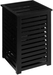 Brius Cos rufe 5Five Sicela din lemn MDF, capacitate 65 litri, 40x40x58 cm, negru (JJ-160823B)