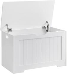Brius Banca depozitare hol dormitor pal compartiment ascuns, 76x40x48 cm, design compact, alb (EZ-LHS11WTV1) Pantofar