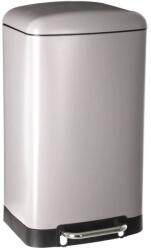 Brius Cos gunoi cu pedala 30L 5Five Ariane, forma rotunda, otel inoxidabil si PP, 34x30, 5x61 cm, taupe (JJ-133682) Cos de gunoi