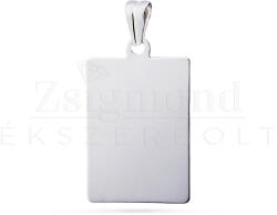  Ezüst gravírozható téglalap medál (AG24781) AG24781