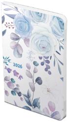 TopTimer Határidőnapló 2026, F012 B6 FLEXI (Heti beoszt. ) KÉK RÓZSA (26T012F-005)