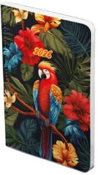 TopTimer Határidőnapló 2026, F012 B6 FLEXI (Heti beoszt. ) PAPAGÁJ (26T012F-001)