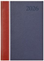TopTimer Határidőnapló 2026, G021 A5 (Napi beoszt. ) BORDÓ-FEHÉR-KÉK (26T021G-2F4)
