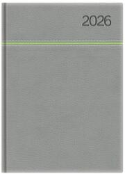 TopTimer Határidőnapló 2026, Y021 A5 (Napi beoszt. ) SZÜRKE-ZÖLD (26T021Y-005)