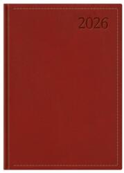 TopTimer Határidőnapló 2026, T021 A5 (Napi beoszt. ) BORDÓ (26T021T-002)