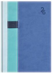 TopTimer Határidőnapló 2026, V021 A5 (Napi beoszt. ) V. KÉK-TÜRKIZ-KÉK (26T021V-00T)