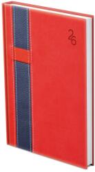 TopTimer Határidőnapló 2026, V011 B5 (Heti beoszt. ) PIROS-KÉK (26T011V-002)