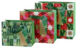 ARTEBENE ajándéktasak (21x19x10 cm) zöld fenyők (206281) karácsonyi (5) (206283)