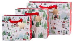 ARTEBENE ajándéktasak (18x16x8 cm) téli város (206281) karácsonyi (5) (206282)