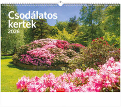 TopTimer Falinaptár 2026, T093 CSODÁLATOS KERTEK (26T9300-25F)