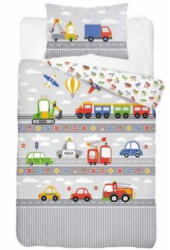  Városi járművek ovis ágynemű (szürke)