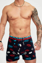 Dollcini Légáteresztő Pamut Férfi Boxeralsó - 95% Pamut, Csókmintás, 3 darabos szett - 3XL (ZZC_097_3XL)
