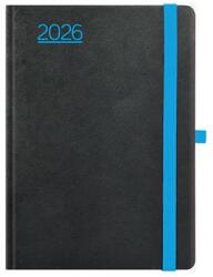 TopTimer Naptár, tervező, A5, napi, TOPTIMER, Nero , fekete-kék (26T021N-004) - molnarpapir
