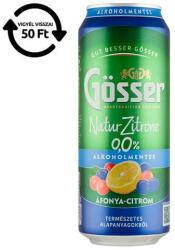 Gösser Alkoholmentes sör GÖSSER Natur-Zitrone áfonya-citrom 0% 500 ml DRS - vectraline
