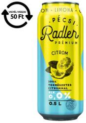 Pécsi Sör Alkoholmentes sör PÉCSI RADLER citrom 0, 0% 500 ml DRS - vectraline