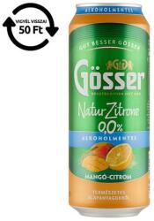 Gösser Alkoholmentes sör GÖSSER Natur-Zitrone mangó-citrom 0% 500 ml DRS (C64324) - vectraline