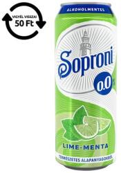 Soproni Alkoholmentes sör SOPRONI lime-menta 0, 0% 500 ml DRS - vectraline