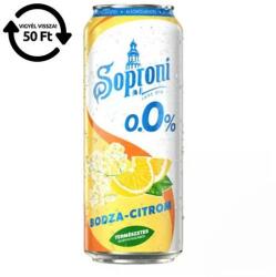 Soproni Alkoholmentes sör SOPRONI bodza-citrom 0, 0% 500 ml DRS (C63760) - vectraline