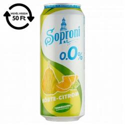 Soproni Alkoholmentes sör SOPRONI körte-citrom 0, 0% 500 ml DRS (C63758) - vectraline