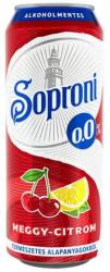 Soproni Alkoholmentes sör SOPRONI meggy-citrom 0, 0% 500 ml DRS - vectraline