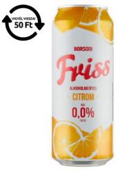 Borsodi Alkoholmentes sör BORSODI Friss citrom 0, 0% 500 ml DRS (C68683) - vectraline