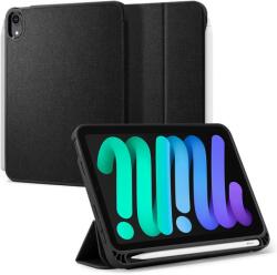 Apple iPad Mini (2021 / 2024) (8.3), mappa tok, Smart Case, Spigen Urban Fit, fekete