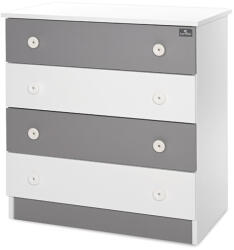 Lorelli Komód - White & Stone Grey