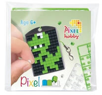 Pixelhobby 23109 Kulcstartó szett (kulcstartó alaplap + 3 szín) dinoszaurusz (23109)