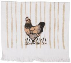 Clayre & Eef Konyhai kéztörlő 40x66cm, pamut, Kakasos